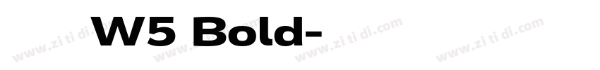 腾祥智黑简 W5 Bold字体转换